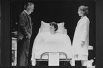 (L-R) Philip Bosco, Tom Conti and Jean Marsh in a scene from the Broadway production of the play "Whose Life Is It Anyway?"