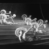 Chorus dancers in a scene from the Broadway production of the musical "The Will Rogers Follies"