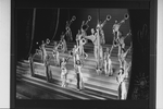Keith Carradine as Will Rogers (C) in a scene from the Broadway production of the musical "The Will Rogers Follies"