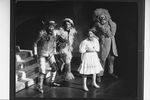 Stephanie Mills (2R) in a scene from the Broadway production of the musical "The Wiz".