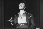 Edward James Olmos in a scene from the Broadway production of the play "Zoot Suit".