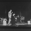 Edward James Olmos (C) in a scene from the Broadway production of the play "Zoot Suit".