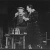 (L-R) Anthony Quinn and Robert Westenberg in a scene from the Braodway revival of the musical "Zorba".