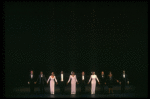 Cast taking a curtain call at the end of the Broadway production of the musical "Dreamgirls." (New York)