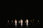 Cast taking a curtain call at the end of the Broadway production of the musical "Dreamgirls." (New York)