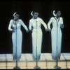 Deborah Burrell, Sheryl Lee Ralph, and Loretta Devine in white gowns in a scene from the Broadway production of the musical Dreamgirls