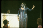 Jennifer Holliday singing "I Am Changing" in a scene from the Broadway production of the musical "Dreamgirls." (New York)