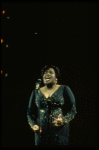 Jennifer Holliday singing "One Night Only" in a scene from the Broadway production of the musical "Dreamgirls." (New York)