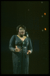 Jennifer Holliday singing "One Night Only" in a scene from the Broadway production of the musical "Dreamgirls." (New York)