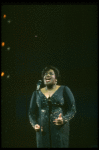 Jennifer Holliday singing "One Night Only" in a scene from the Broadway production of the musical "Dreamgirls." (New York)