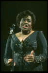 Jennifer Holliday singing "One Night Only" in a scene from the Broadway production of the musical "Dreamgirls." (New York)