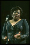 Jennifer Holliday singing "One Night Only" in a scene from the Broadway production of the musical "Dreamgirls." (New York)