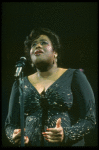 Jennifer Holliday singing "One Night Only" in a scene from the Broadway production of the musical "Dreamgirls." (New York)