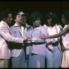 L-R) B. Harney, O. Babatunde, C. Derricks, J. Holliday, L. Devine and S.L. Ralph in a scene from the Broadway production of the musical "Dreamgirls." (New York)