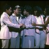 L-R) B. Harney, O. Babatunde, C. Derricks, J. Holliday, L. Devine and S.L. Ralph in a scene from the Broadway production of the musical "Dreamgirls." (New York)