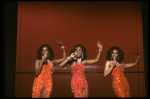 Deborah Burrell, Sheryl Lee Ralph, and Loretta Devine performing the "Dreams" medley in a scene from the Broadway production of the musical Dreamgirls