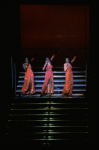 Deborah Burrell, Sheryl Lee Ralph, and Loretta Devine performing the "Dreams" medley in a scene from the Broadway production of the musical Dreamgirls