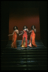 Deborah Burrell, Sheryl Lee Ralph, and Loretta Devine performing the "Dreams" medley in a scene from the Broadway production of the musical Dreamgirls