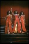 Deborah Burrell, Sheryl Lee Ralph, and Loretta Devine performing the "Dreams" medley in a scene from the Broadway production of the musical Dreamgirls