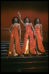 Deborah Burrell, Sheryl Lee Ralph, and Loretta Devine performing the "Dreams" medley in a scene from the Broadway production of the musical Dreamgirls