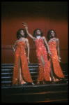 Deborah Burrell, Sheryl Lee Ralph, and Loretta Devine performing the "Dreams" medley in a scene from the Broadway production of the musical Dreamgirls