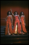 Deborah Burrell, Sheryl Lee Ralph, and Loretta Devine performing the "Dreams" medley in a scene from the Broadway production of the musical Dreamgirls