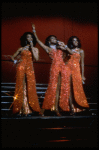 Deborah Burrell, Sheryl Lee Ralph, and Loretta Devine performing the "Dreams" medley in a scene from the Broadway production of the musical Dreamgirls