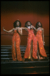 Deborah Burrell, Sheryl Lee Ralph, and Loretta Devine performing the "Dreams" medley in a scene from the Broadway production of the musical Dreamgirls