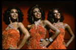 Deborah Burrell, Sheryl Lee Ralph, and Loretta Devine performing the "Dreams" medley in a scene from the Broadway production of the musical Dreamgirls