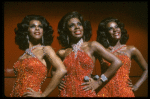 Deborah Burrell, Sheryl Lee Ralph, and Loretta Devine performing the "Dreams" medley in a scene from the Broadway production of the musical Dreamgirls