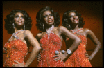 Deborah Burrell, Sheryl Lee Ralph, and Loretta Devine performing the "Dreams" medley in a scene from the Broadway production of the musical Dreamgirls