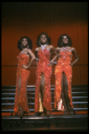 Deborah Burrell, Sheryl Lee Ralph, and Loretta Devine performing the "Dreams" medley in a scene from the Broadway production of the musical Dreamgirls