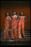 Deborah Burrell, Sheryl Lee Ralph, and Loretta Devine performing the "Dreams" medley in a scene from the Broadway production of the musical Dreamgirls