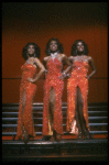 Deborah Burrell, Sheryl Lee Ralph, and Loretta Devine performing the "Dreams" medley in a scene from the Broadway production of the musical Dreamgirls
