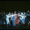A press conference in a scene from the Broadway production of the musical "Dreamgirls." (New York)