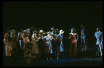 A press conference in a scene from the Broadway production of the musical "Dreamgirls." (New York)