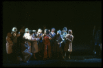 A press conference in a scene from the Broadway production of the musical "Dreamgirls." (New York)