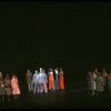 A press conference in a scene from the Broadway production of the musical "Dreamgirls." (New York)