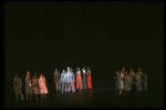 A press conference in a scene from the Broadway production of the musical "Dreamgirls." (New York)