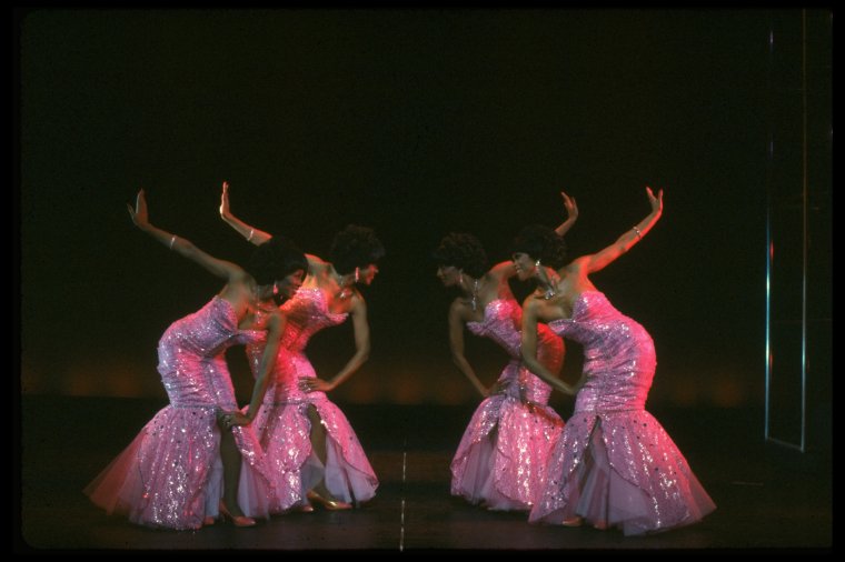 The Stepp Sisters in a scene from the Broadway production of the ...