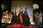 L-R) Deborah Burrell, Sheryl Lee Ralph and Loretta Devine posing for VOGUE spread in a scene from the Broadway production of the musical "Dreamgirls." (New York)