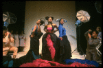 L-R) Deborah Burrell, Sheryl Lee Ralph and Loretta Devine posing for VOGUE spread in a scene from the Broadway production of the musical "Dreamgirls." (New York)