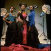 L-R) Deborah Burrell, Sheryl Lee Ralph and Loretta Devine posing for VOGUE spread in a scene from the Broadway production of the musical "Dreamgirls." (New York)