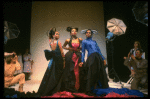 L-R) Deborah Burrell, Sheryl Lee Ralph and Loretta Devine posing for VOGUE spread in a scene from the Broadway production of the musical "Dreamgirls." (New York)