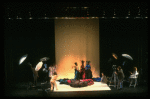 L-R) Deborah Burrell, Sheryl Lee Ralph and Loretta Devine posing for VOGUE spread in a scene from the Broadway production of the musical "Dreamgirls." (New York)