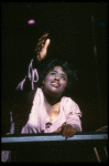 Jennifer Holliday singing "And I Am Telling You I'm Not Going" in a scene from the Broadway production of the musical "Dreamgirls." (New York)