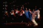 Cast performing "Steppin' To The Bad Side" in a scene from the Broadway production of the musical "Dreamgirls." (New York)
