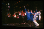 Cast performing "Steppin' To The Bad Side" in a scene from the Broadway production of the musical "Dreamgirls." (New York)
