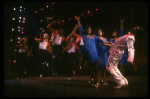 Cast performing "Steppin' To The Bad Side" in a scene from the Broadway production of the musical "Dreamgirls." (New York)