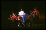 Cast performing "Steppin' To The Bad Side" in a scene from the Broadway production of the musical "Dreamgirls." (New York)